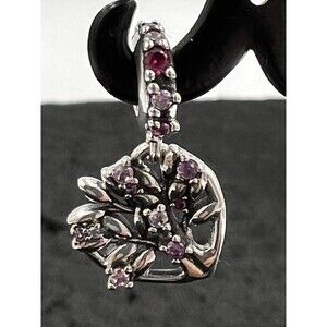 Pandora Pink Heart Family Tree Dangle Charm .925 Sterling Original